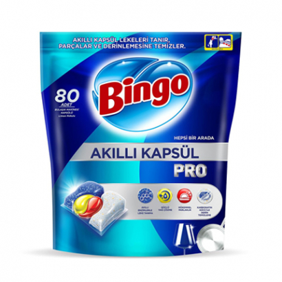 Капсули за съдомиялна Бинго 80бр Про