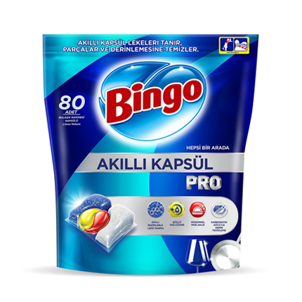 Капсули за съдомиялна Бинго 80бр Про Капсули за съдомиялна Бинго 80бр Про