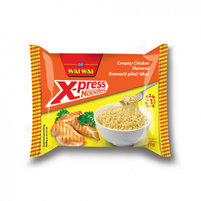 Инстантни спагети Уай Уай Експрес 70г Пиле със сметана
