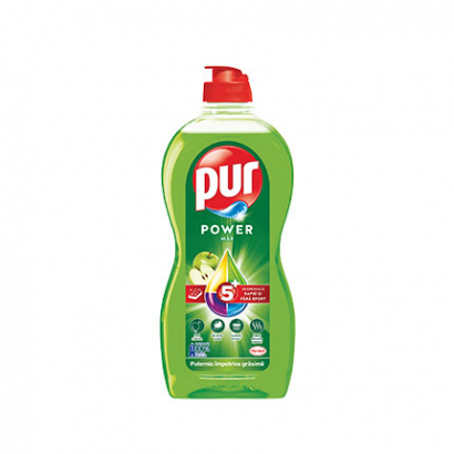 Препарат за съдове Пур 450мл Ябълка