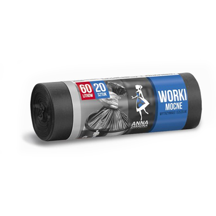 Торби за смет Ана Зарадна 60л 20бр Торби за смет Ана Зарадна 60л 20бр