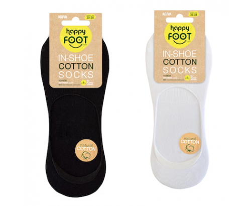 Терлици Фууттопия Ин Шое 2бр Бял и черен памук Терлици Фууттопия Ин Шое 2бр Бял и черен памук