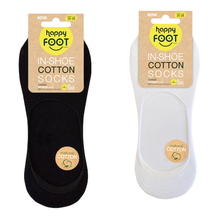 Терлици Фууттопия Ин Шое 2бр Бял и черен памук