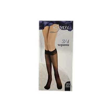 Чорапи Сенси 3/4 Бежови