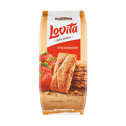 Бисквити Ловита 168г Ягода