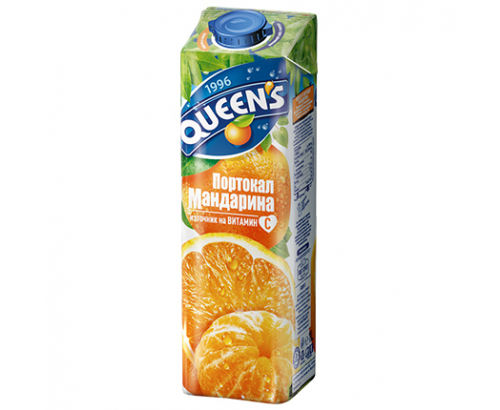Куинс 1л Портокал и мандарина Куинс 1л Портокал и мандарина