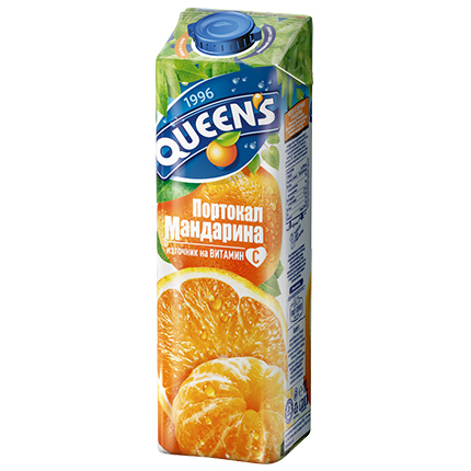 Куинс 1л Портокал и мандарина