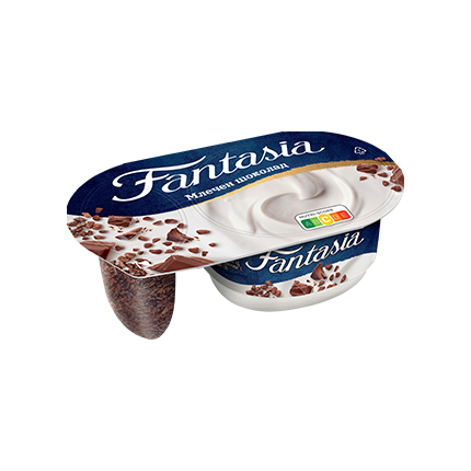 Млечен десерт Данон Фантазия 106г Млечен шоколад Млечен десерт Данон Фантазия 106г Млечен шоколад