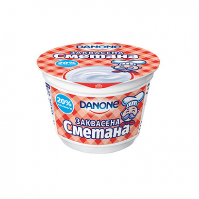 Заквасена сметана Данон 200г