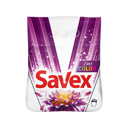 Прах за пране Савекс 1,8кг 2в1 За цветно Прах за пране Савекс 1,8кг 2в1 За цветно