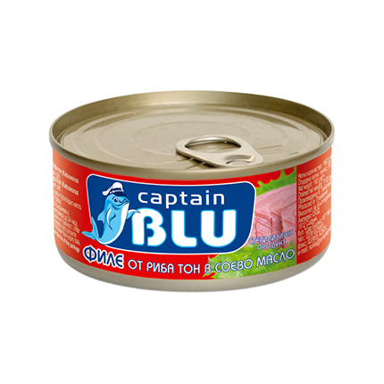 Риба Тон филе Кептън Блу 160г В растително масло
