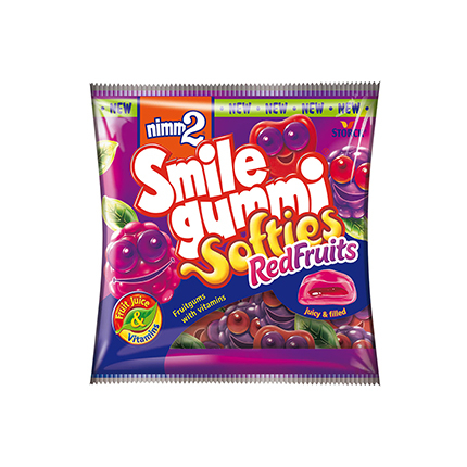 Желирани бонбони Смайлгъми 90г Горски плод Желирани бонбони Смайлгъми 90г Горски плод