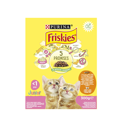 Храна за котки Фрискас Джуниър 300г Суха