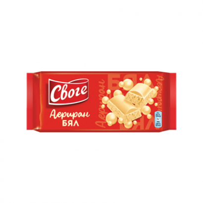 Аеро шоколад Своге 80г Бял