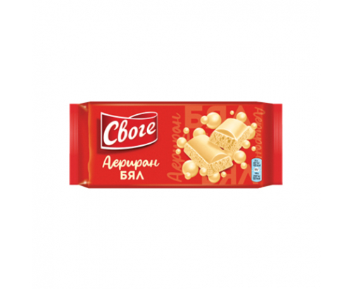 Аеро шоколад Своге 80г Бял Аеро шоколад Своге 80г Бял