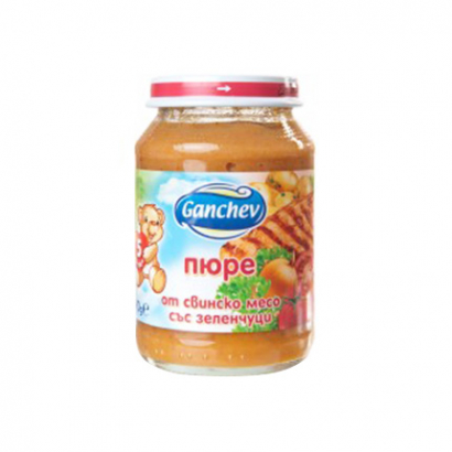 Пюре Ганчев 190г Свинско месо и зеленчуци