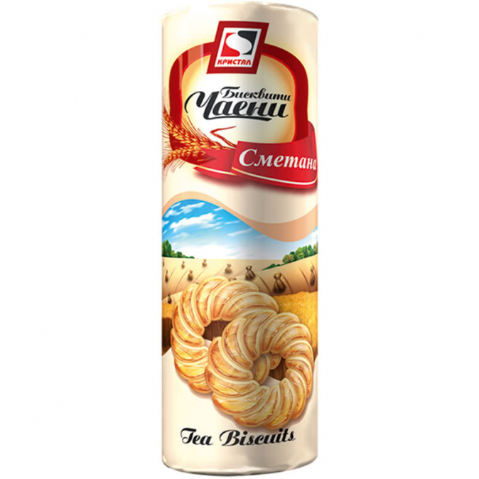 Чаени бисквити Кристал 150г Сметана
