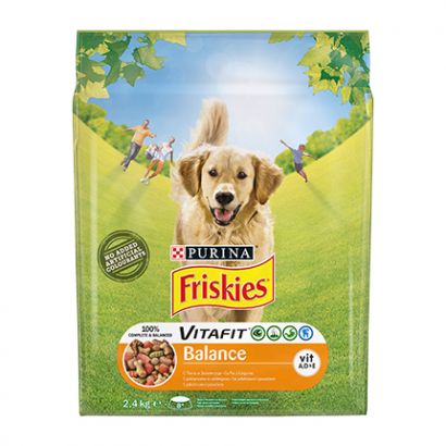 Храна за кучета Фрискас Баланс 2,4кг Суха Пиле и зеленчуци