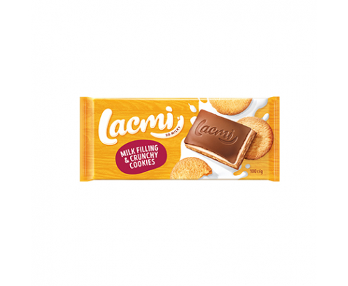 Шоколад Рошен Лакми 100г Млечен с бисквитка Шоколад Рошен Лакми 100г Млечен с бисквитка