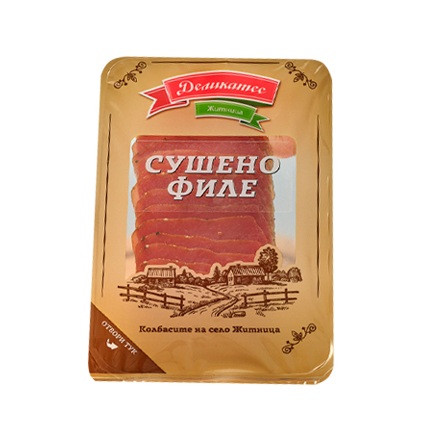 Сушено филе Деликатес Житница 80г Слайс Сушено филе Деликатес Житница 80г Слайс