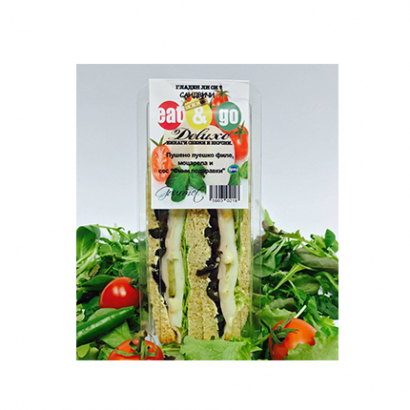 Триъгълен сандвич Ийт енд Го Делукс Пуешко филе и моцарела