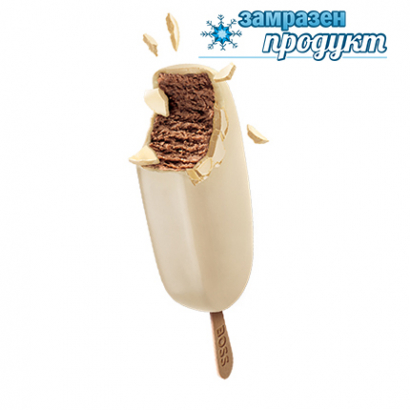 Сладолед Бос 85г Бял шоколад