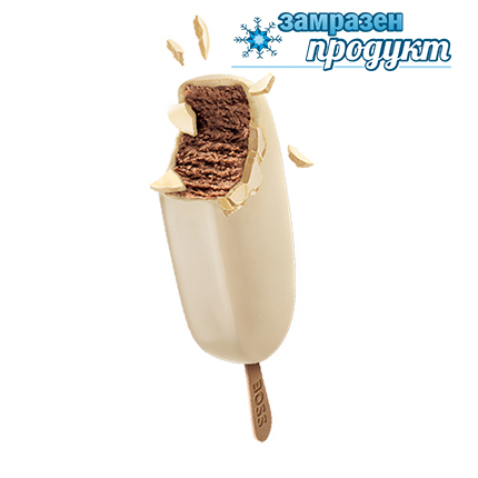 Сладолед Бос 85г Бял шоколад