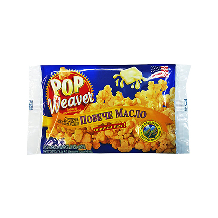 Пуканки за микровълнова Поп Уивър 78г Масло
