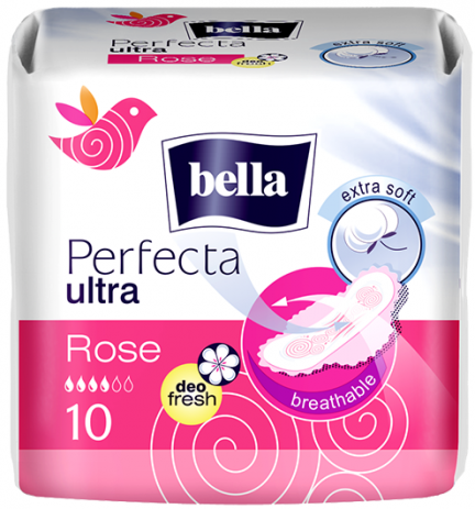 Дамски превръзки Белла Перфекта 10бр Роза Дамски превръзки Белла Перфекта 10бр Роза