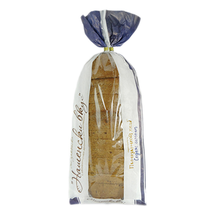 Хляб Добруджански хляб Нашенски вкус 450г Пълнозърнест със 7 семена и закваска Хляб Добруджански хляб Нашенски вкус 450г Пълнозърнест със 7 семена и закваска