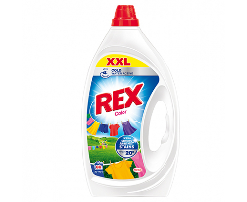 Гел за пране Рекс 66 пранета Цветно Гел за пране Рекс 66 пранета Цветно