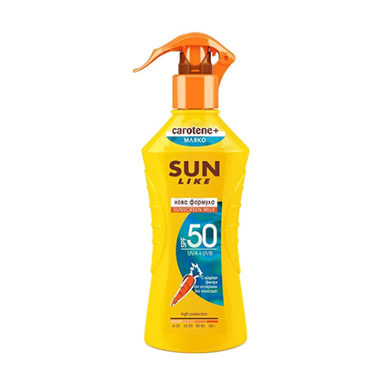 Слънцезащитно мляко - спрей Сън Лайк 200мл SPF50 Слънцезащитно мляко - спрей Сън Лайк 200мл SPF50