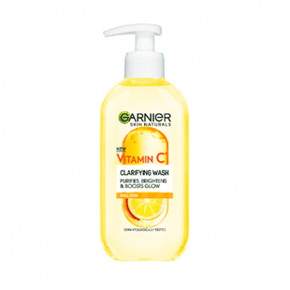 Почистващ гел за лице Гарние Скин Натуралс 200мл с витамин Ц