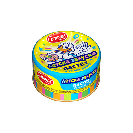 Пастет Компас 100г Джуниър Гъши дроб