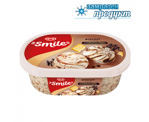 Сладолед Смайл 900мл Бисквитка Сладолед Смайл 900мл Бисквитка