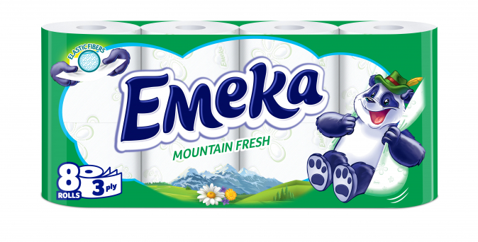 Тоалетна хартия Емека 8бр Маунтин фреш Тоалетна хартия Емека 8бр Маунтин фреш