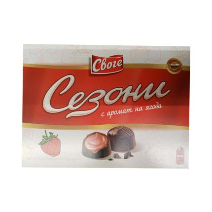 Шоколадови бонбони Сезони 160г Ягода