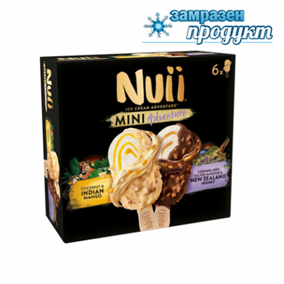 Сладолед Нуи 6х55мл Индийско манго и Новозеландски мед