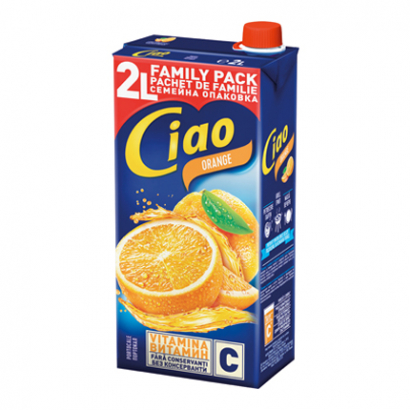 Плодова напитка Чао 2л Портокал