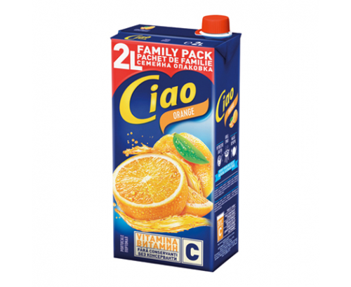 Плодова напитка Чао 2л Портокал Плодова напитка Чао 2л Портокал