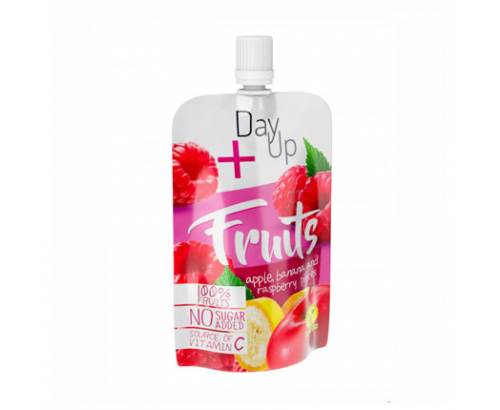 Плодов мус Дей Ъп 100г Ябълка, банан и малини Плодов мус Дей Ъп 100г Ябълка, банан и малини