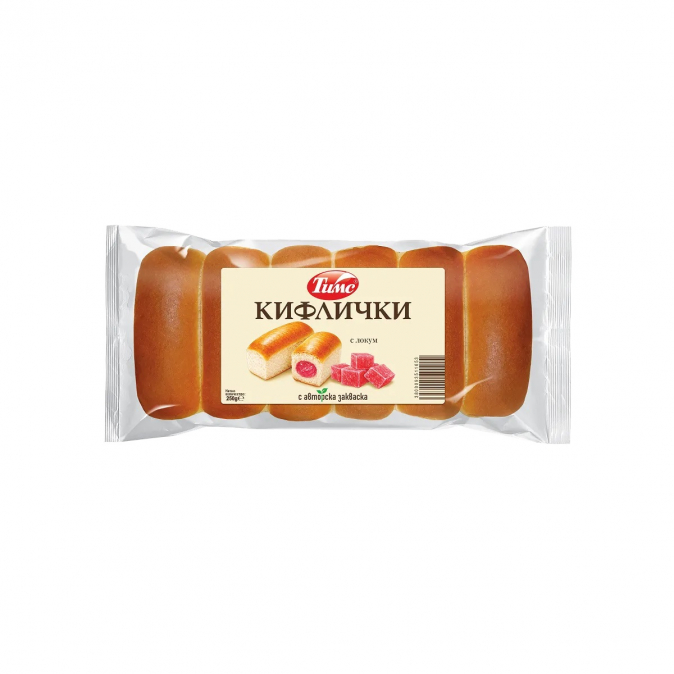 Козуначени кифлички Тимс 250г Локум