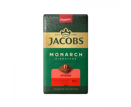 Мляно кафе Якобс Монарх 250г Интенс Мляно кафе Якобс Монарх 250г Интенс