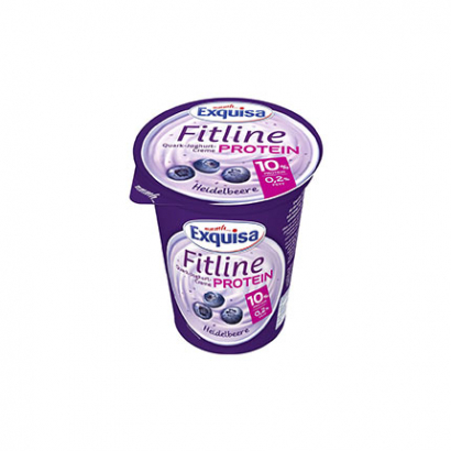 Йогурт Екскуиза Фитлайн 400г боровинка/Праскова