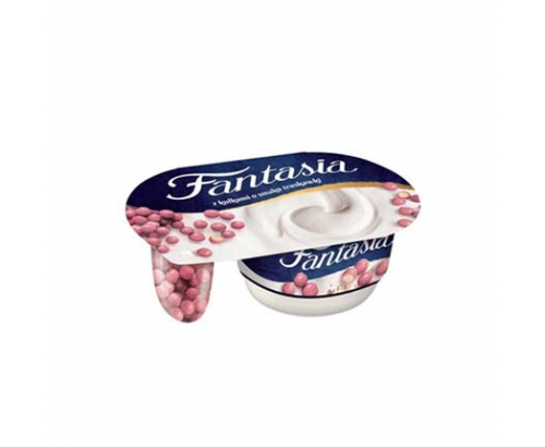 Млечен десерт Данон Фантазия 100г Ягодови топчета Млечен десерт Данон Фантазия 100г Ягодови топчета