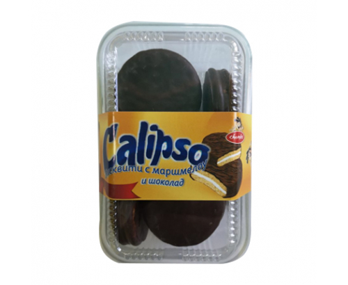 Бисквити Калипсо 200г С маршмелоу и шоколад Бисквити Калипсо 200г С маршмелоу и шоколад