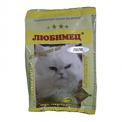 Храна за котки Любимец 200г Суха Пиле