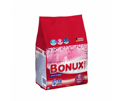 Прах за пране Бонукс 1,17кг Роза Прах за пране Бонукс 1,17кг Роза