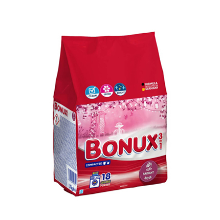 Прах за пране Бонукс 1,17кг Роза Прах за пране Бонукс 1,17кг Роза