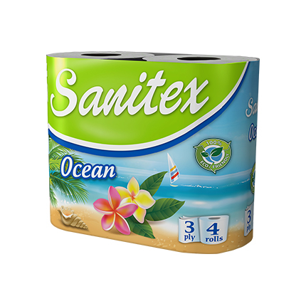 Тоалетна хартия Санитекс 4бр Океан